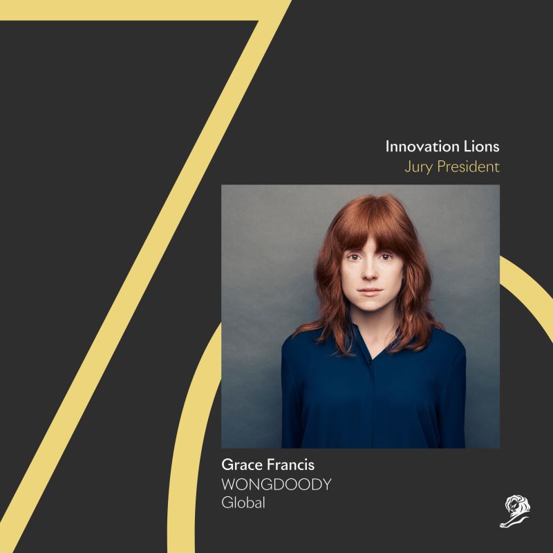 Cannes Lions Names WONGDOODY’S Global Chief Creative and Design Officer Grace Francis as Innovation Lions Jury President